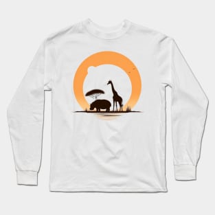 Animaux de la savane. Long Sleeve T-Shirt